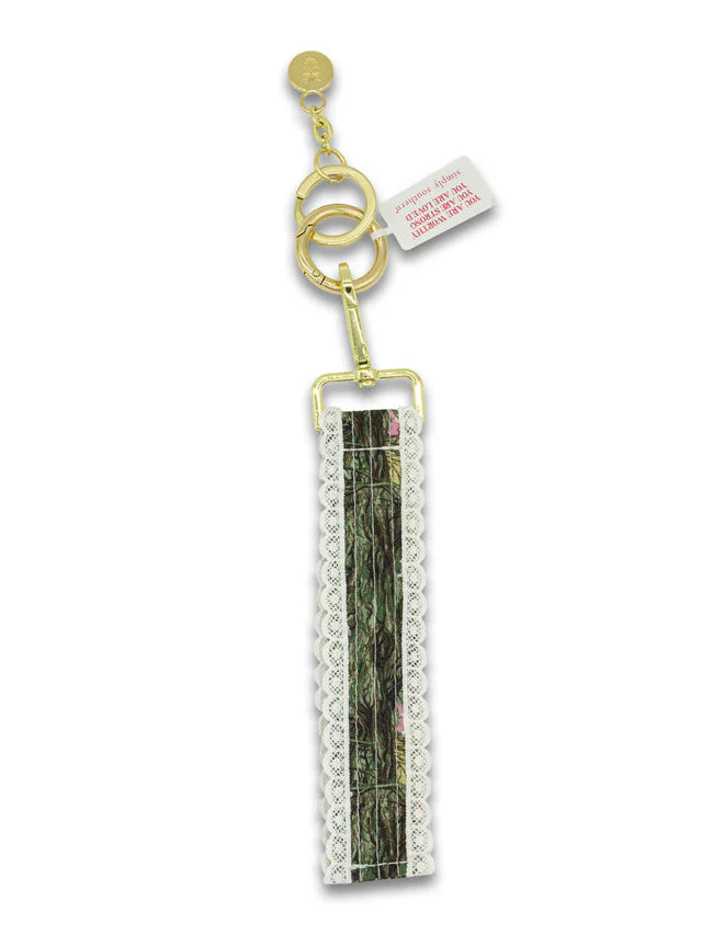 Lace Keyfob, Pink Camo