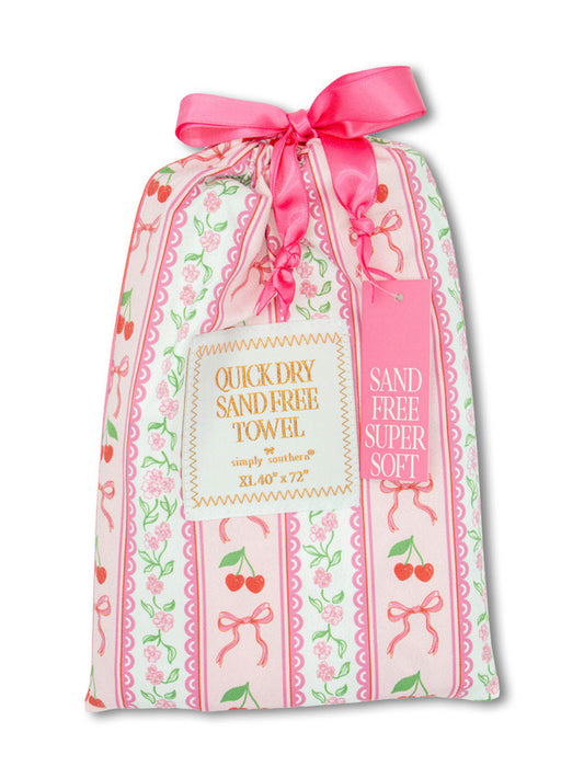 Quick Dry Towel, Bow Stripe