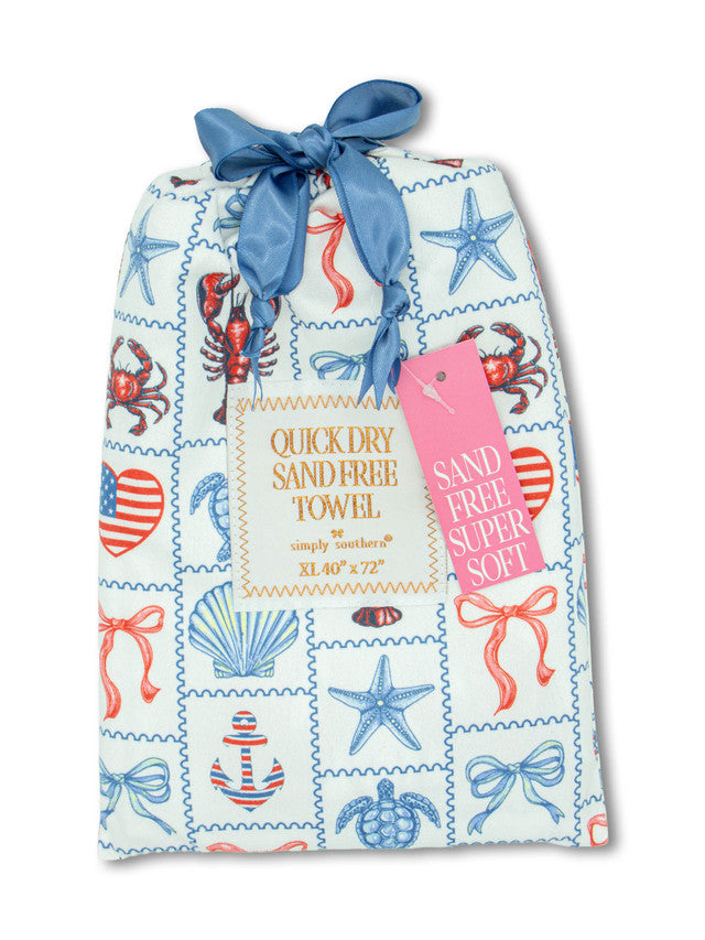 Quick Dry Towel, Lobster Patch