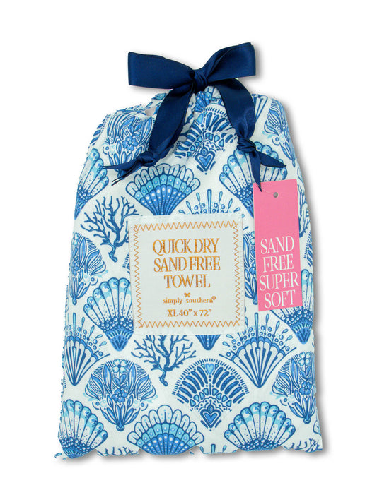 Quick Dry Towel, Blue Shell