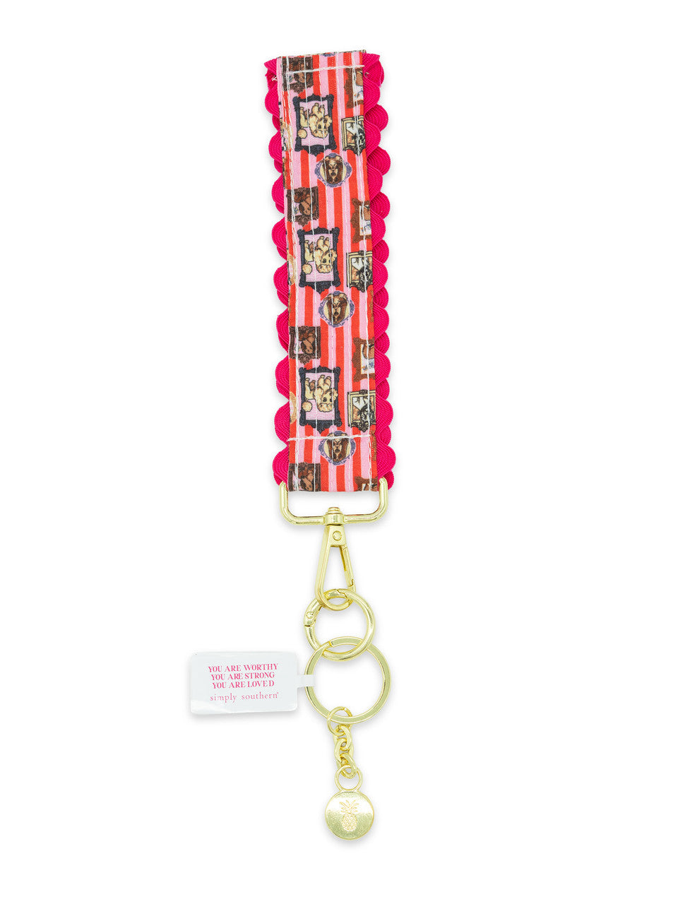 Ricrac Keyfob, Dog Frame