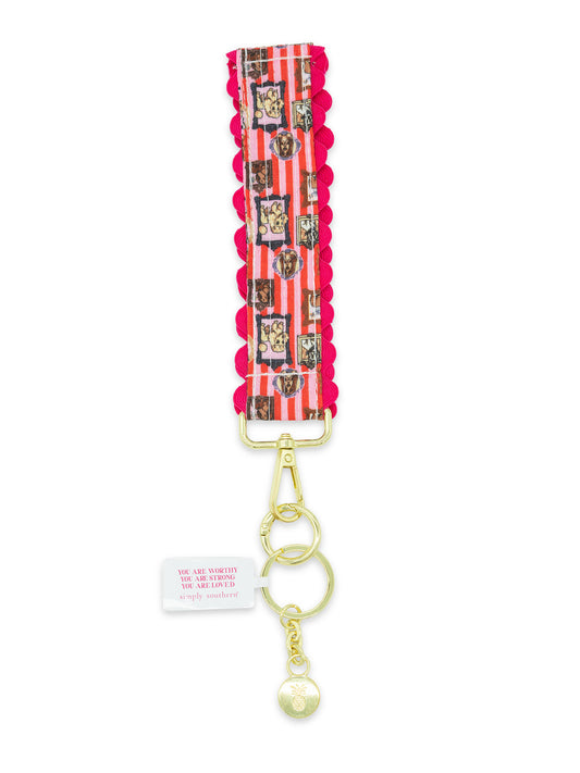 Ricrac Keyfob, Dog Frame