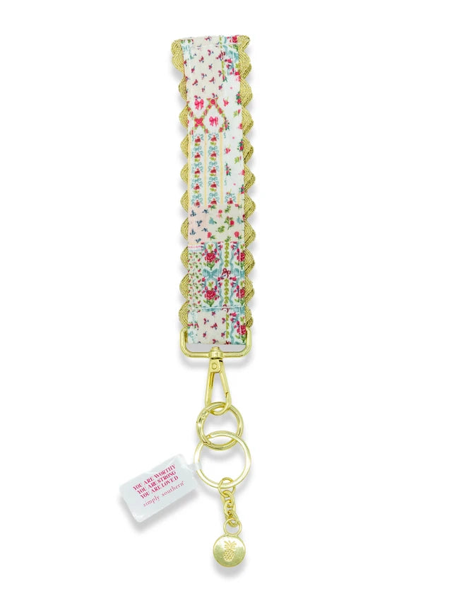 Ricrac Keyfob, Quilted Ribbon