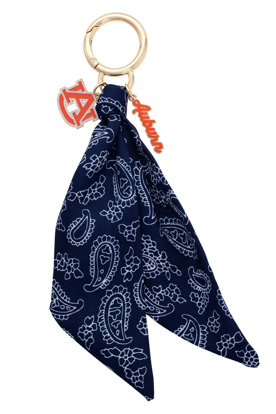 Auburn Tiger Bandana Bag Charm