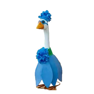 Porch Goose Outfit, Blue Hydrangea