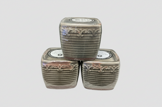 Creamy Coconut Vanilla, Vintage Square Pot