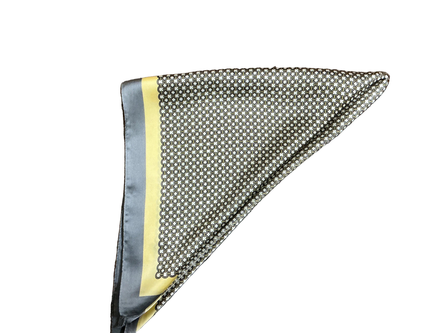 Gray Scarf w/ Yellow Trim