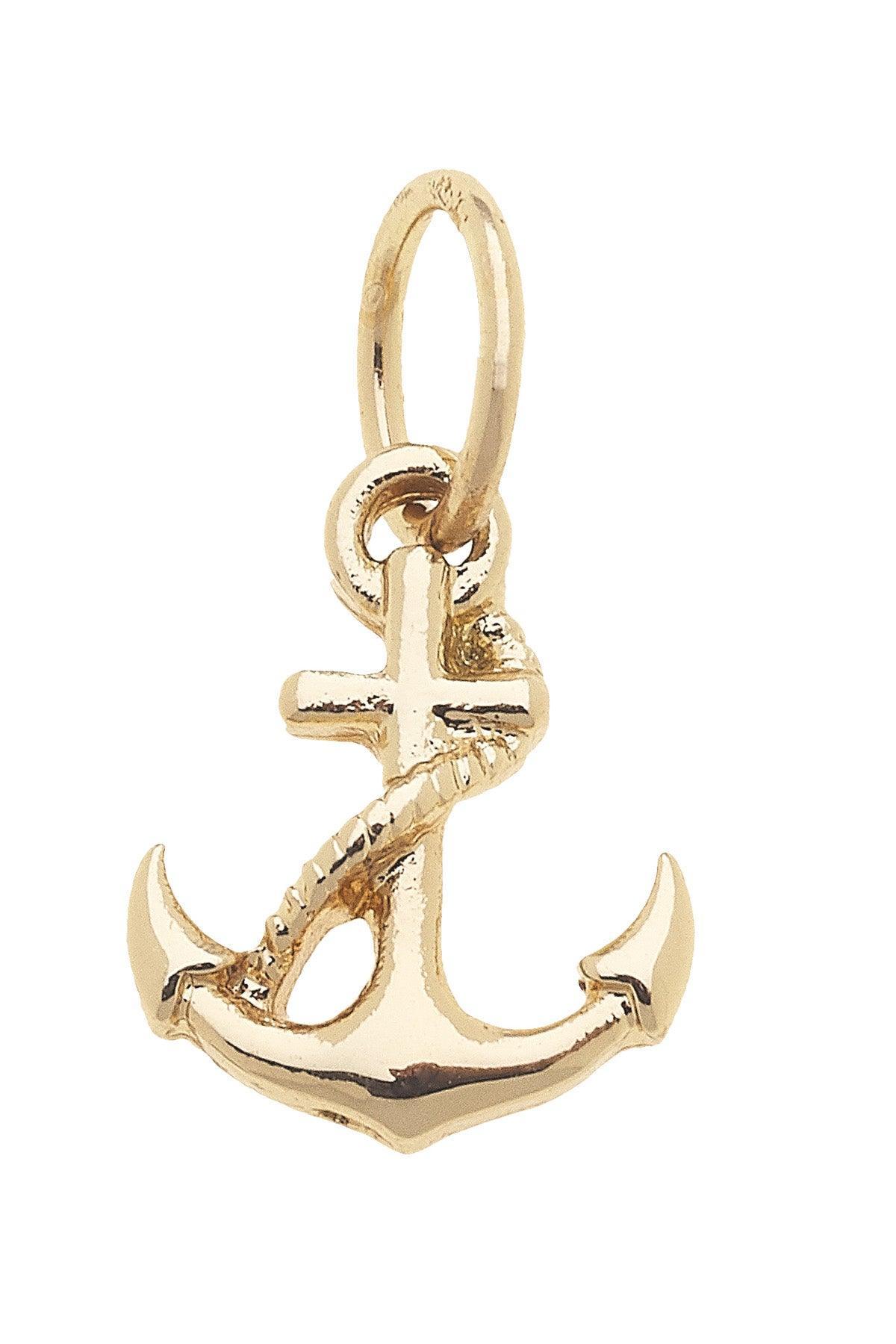 Anchor Charm in Shiny Gold