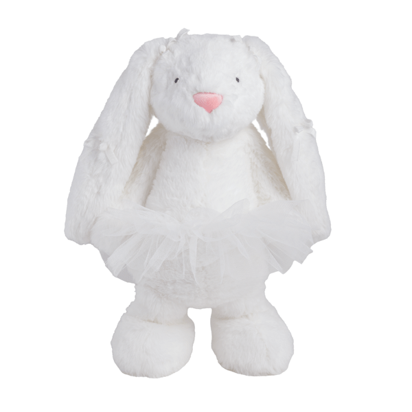 Ivory Bow Alice Bunny Plush