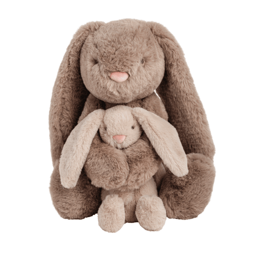 Bunny Mom Baby Plush Set