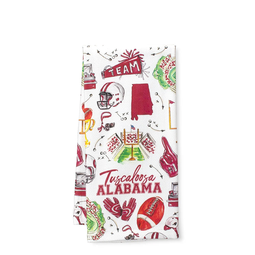 Tailgates in Tuscaloosa Tea Towel