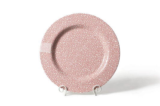 Red Small Dot Big Round Platter