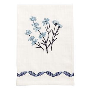 Flower Bundle Blue Towel