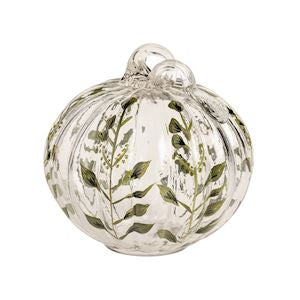 Sm Paint Glass Pumpkin Sitter
