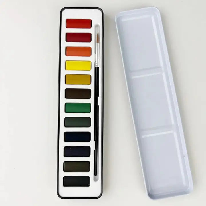 Watercolor Workbook w/ Paint Set, Farm