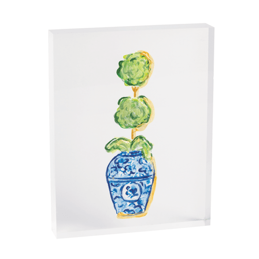 Single Topiary Acrylic Plaque