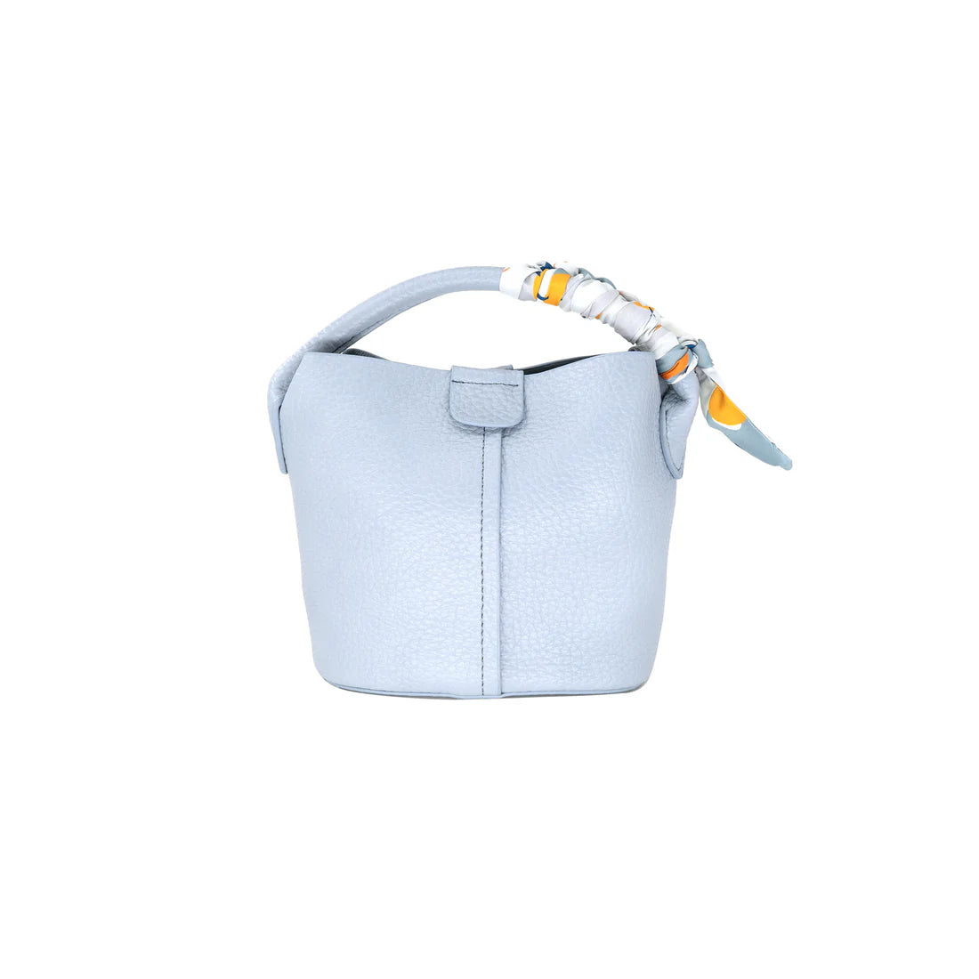Scarf Bucket Purse, Blue