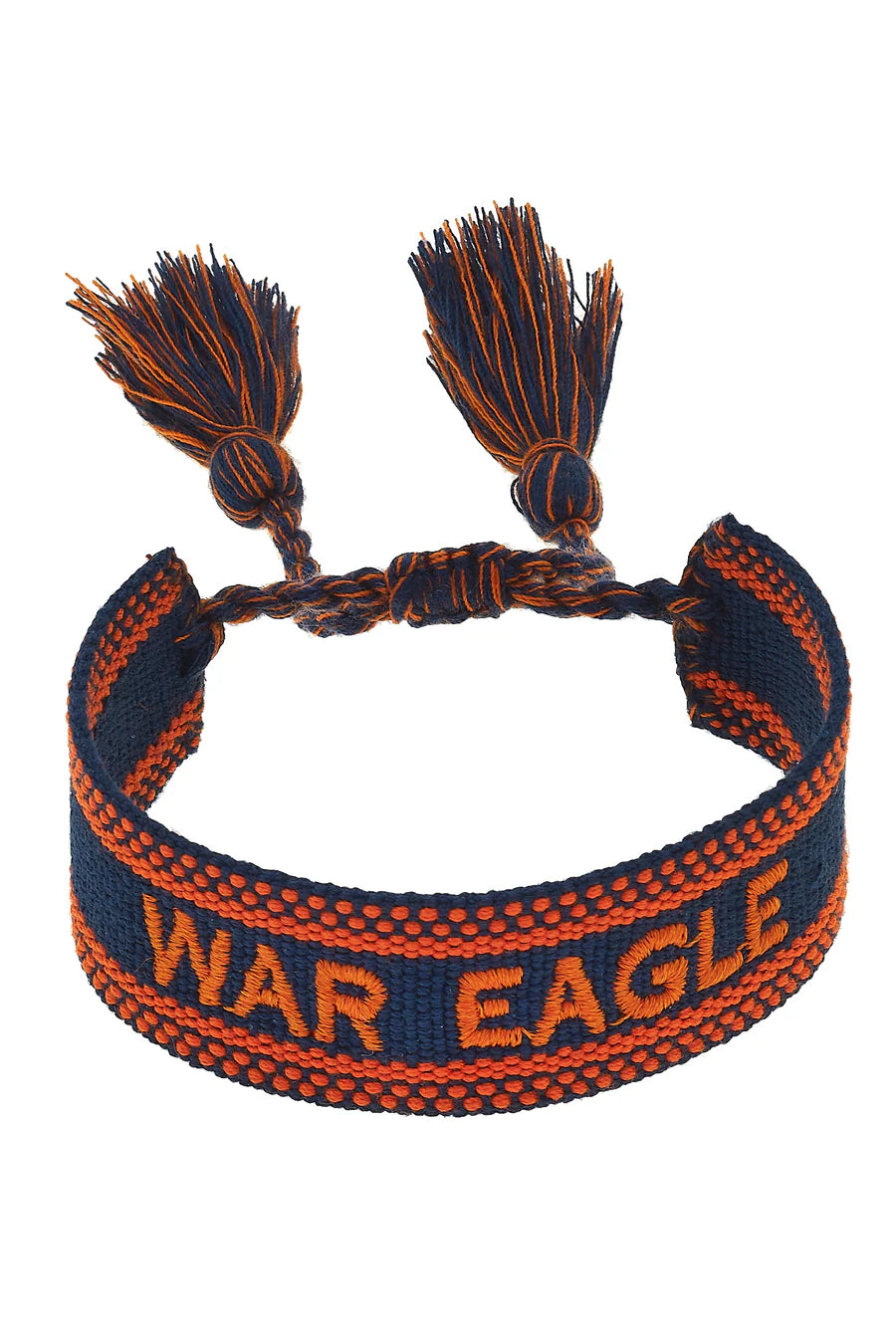 War Eagle Woven Tassel Bracelet