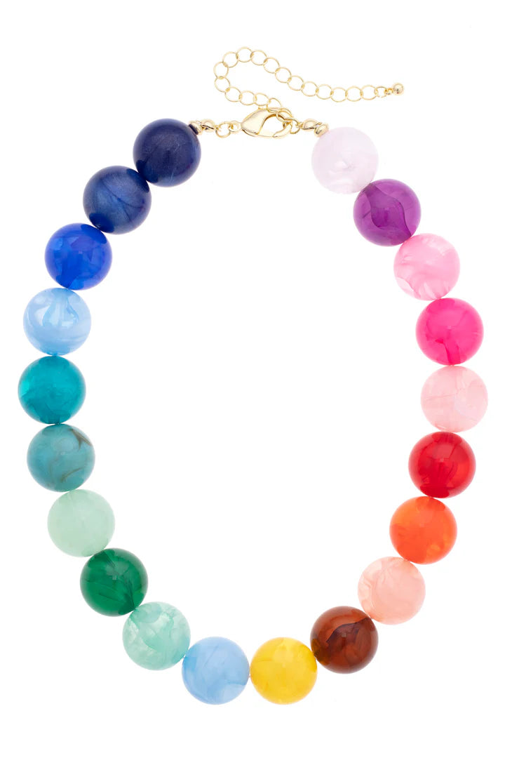 Marjorie Beaded Necklace in Multi