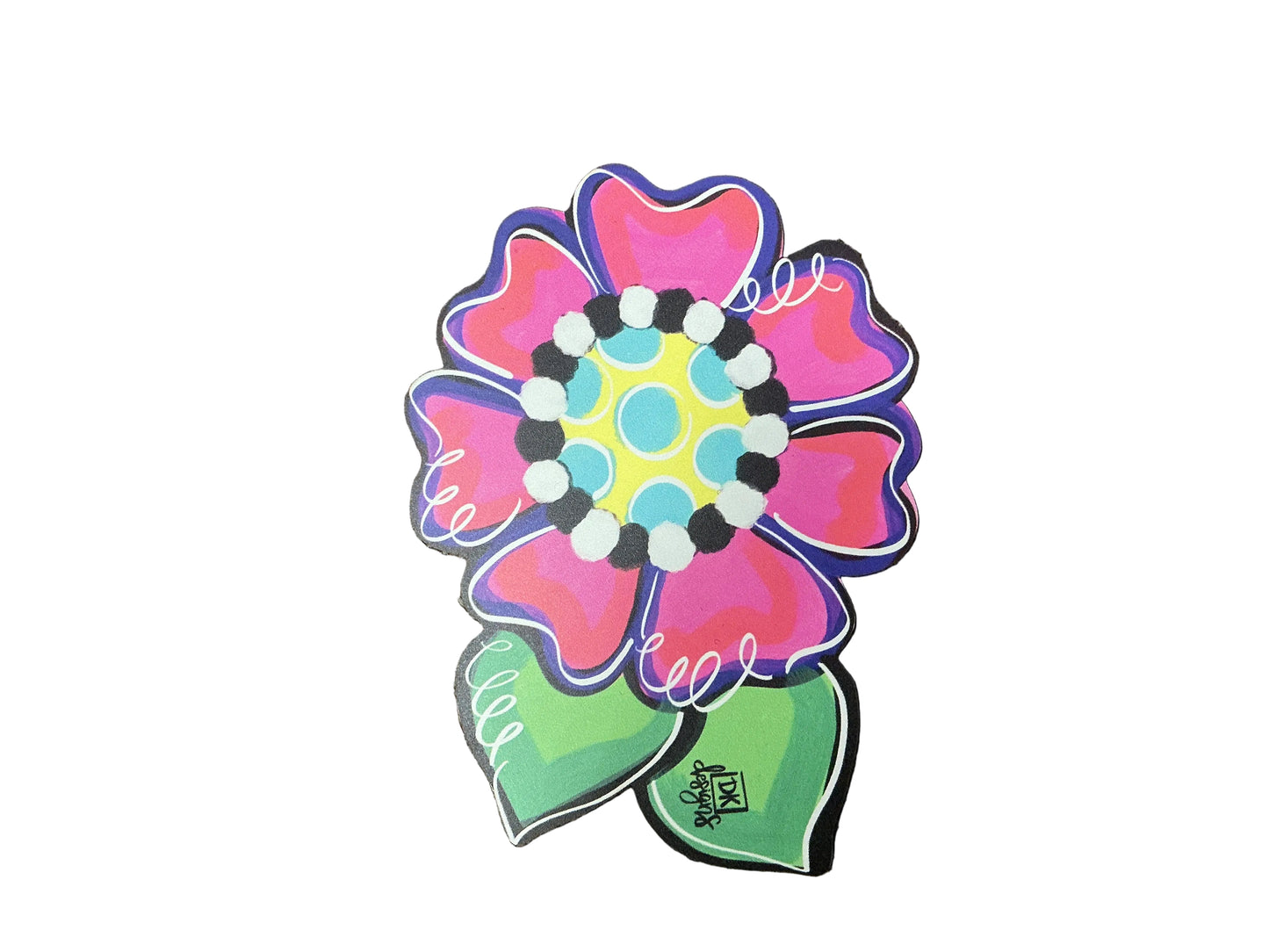 Door Hanger Attachment, Pink Flower Mini