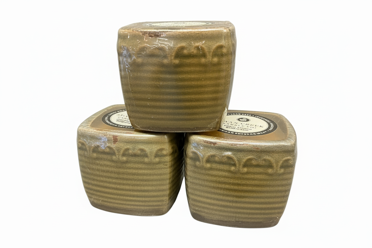 Cherry Almond Buttercream, Vintage Square Pot