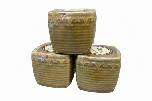 Cherry Almond Buttercream, Vintage Square Pot