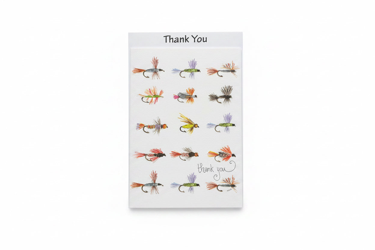 Card,Thank You Fishing Flies TY514