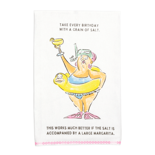 Margarita Birthday Sequin Towel