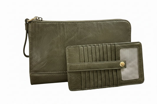 Backwoods Convertible Wristlet & Wallet Green