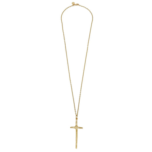 Long Tall Cross Necklace, 30 in