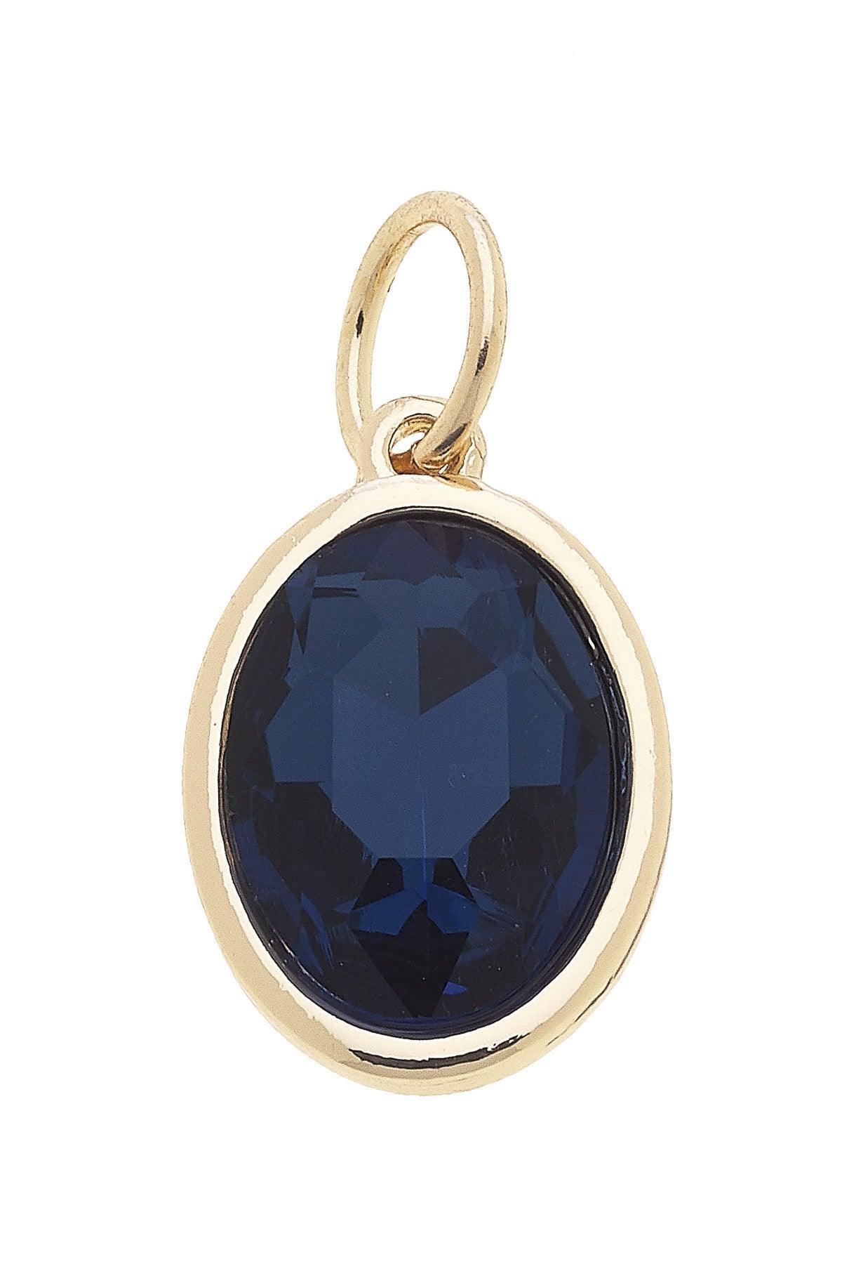 September Birthstone Charm in Sapphire