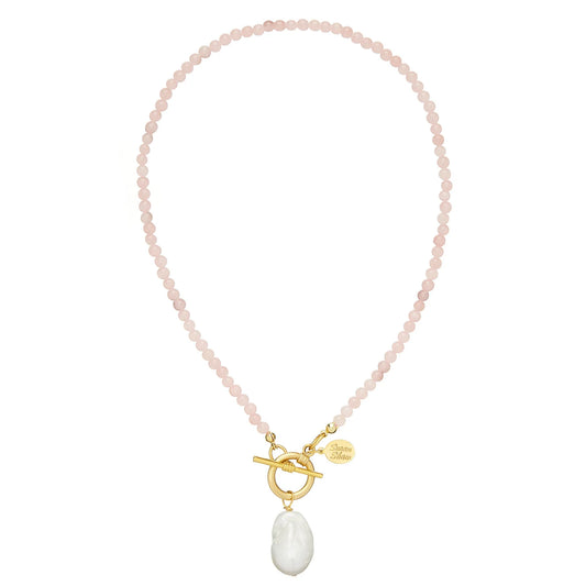 Katie Necklace, Light Pink