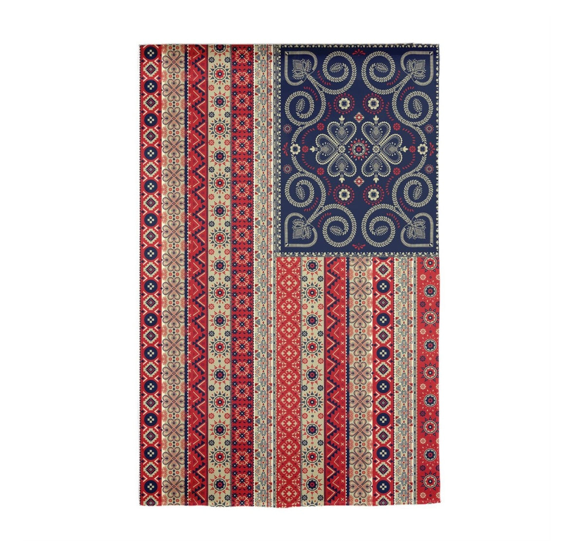 Americana Boho Applique Garden Flag