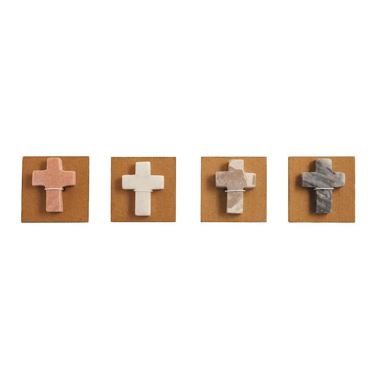 Marble Pocket Cross, Assorted Colors