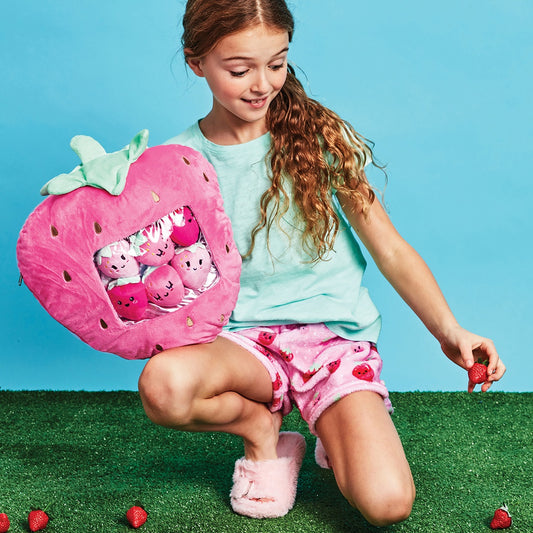 Strawberry Interactive Fleece Plush