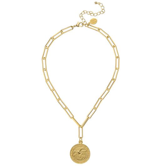 USA 250 Paperclip Chain Necklace, 16 in