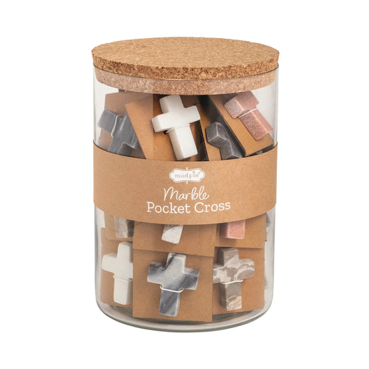 Marble Pocket Cross, Assorted Colors