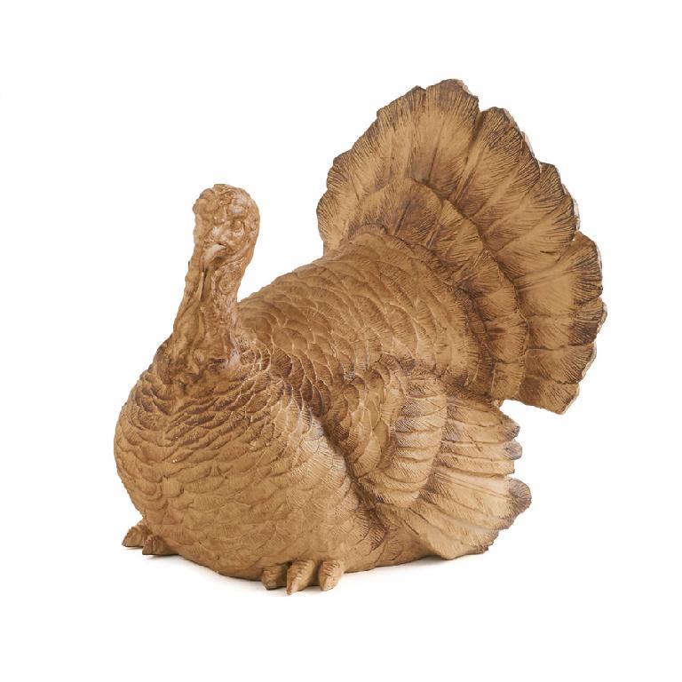8 inch Resin Turkey Sitting
