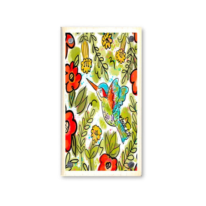 Happy Block, Hummingbird Floral