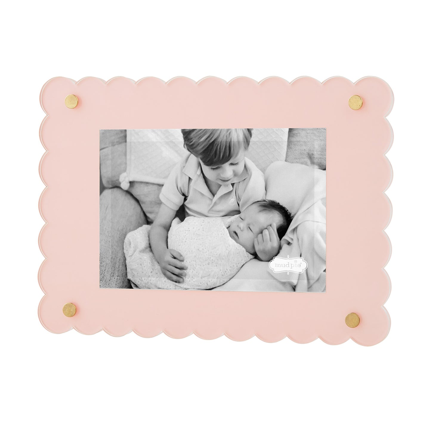 Scalloped Acrylic Frame Pink 4x6
