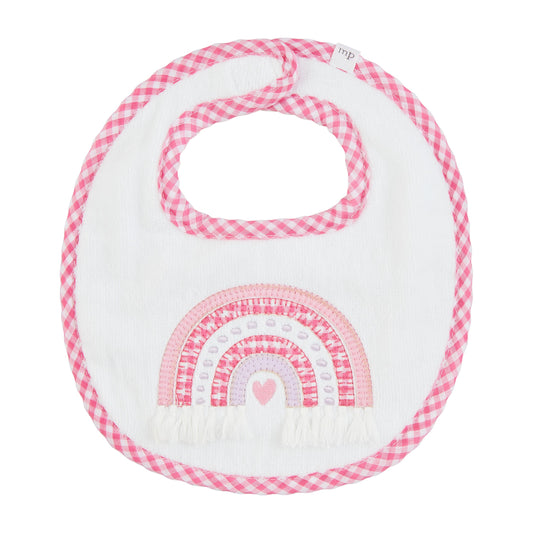 Rainbow Applique Terry Bib