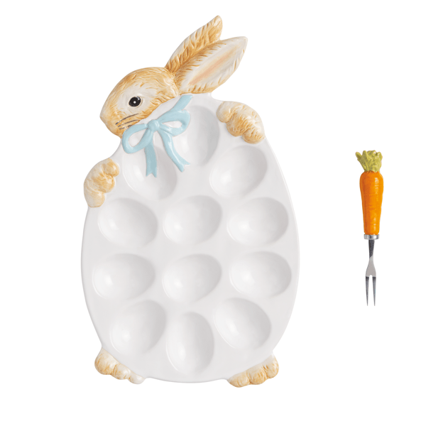 Bunny Deviled Egg Platter