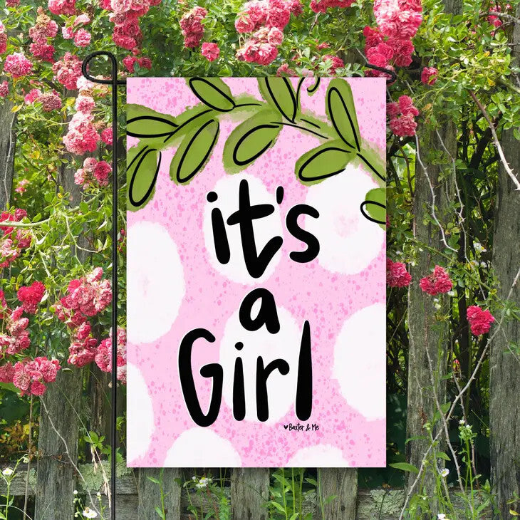 Garden Flag, It's A Girl