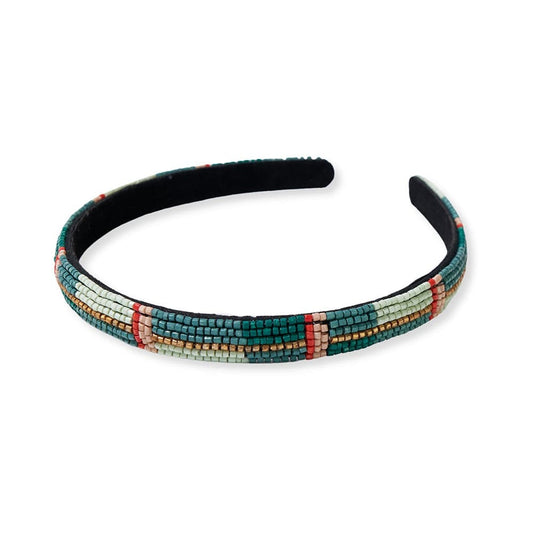 Sadie Horizontal Colorblock Thin Luxe Headband Mod