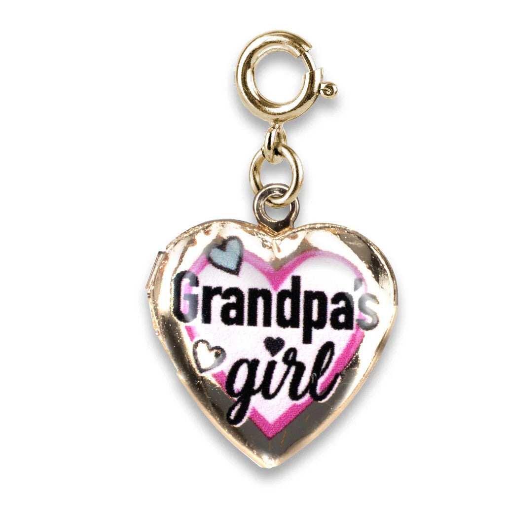 Gold Grandpas Girl Locket Charm