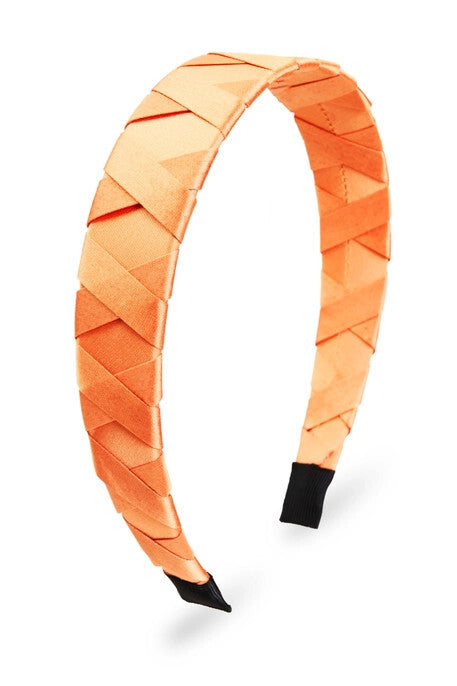 Sloane Wrapped Headband Orange
