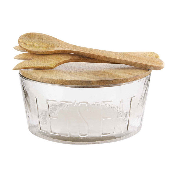 Let’s Eat Glass Bowl Set