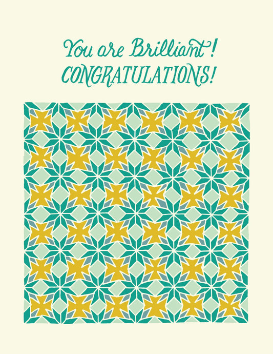 Card, Brilliant, Congratulations!