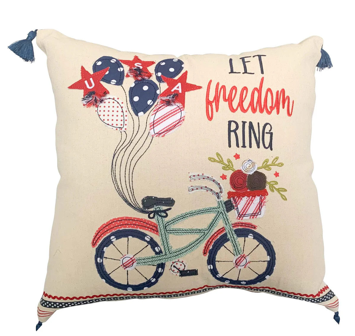 Let Freedom Ring, Fair Trade Pillow