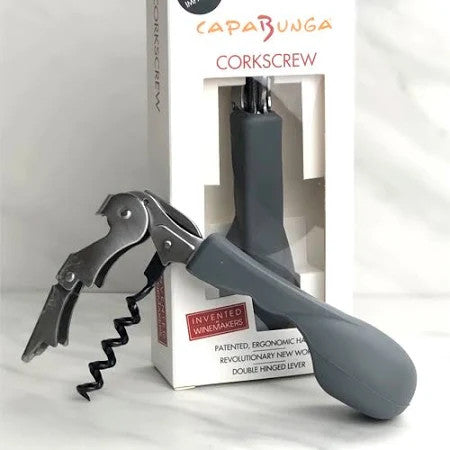 Corkscrew Triangle Worm- Gray Silicone Handle